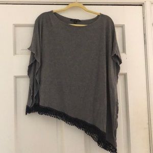 Adorable poncho shirt!